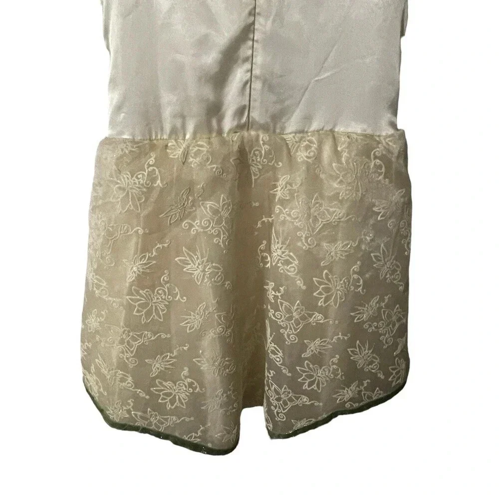 DISNEY STORE PRINCESS TIANA & THE FROG DELUXE WEDDING DRESS ( SZ: M 7/8) RARE